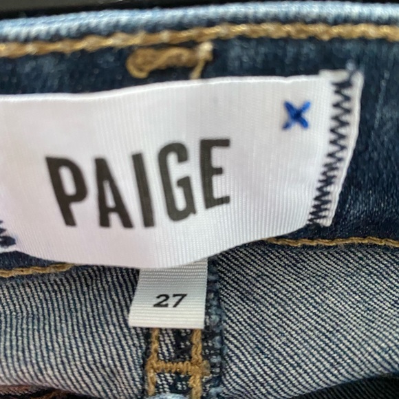 Gently used Paige Verdigo Ankle Zip Jeans-27 - Picture 8 of 12